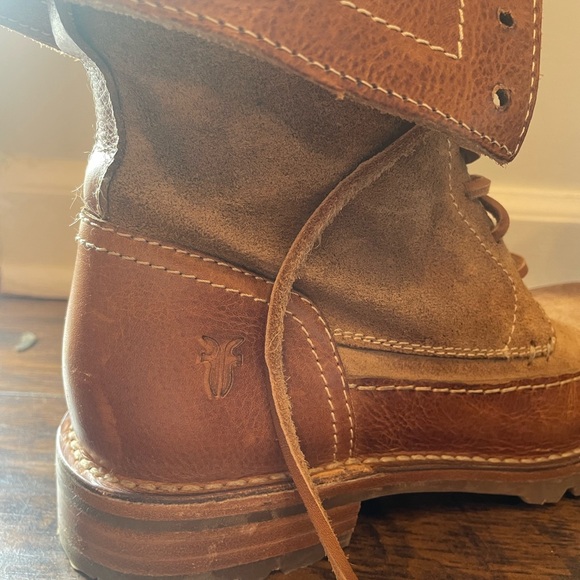 FRYE Owen Leather Lace Up Boots - Picture 4 of 6